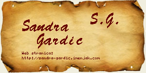 Sandra Gardić vizit kartica